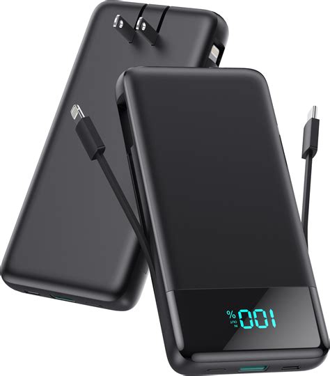 Amazon.com: Portable Charger with Built in Cables, Portable .